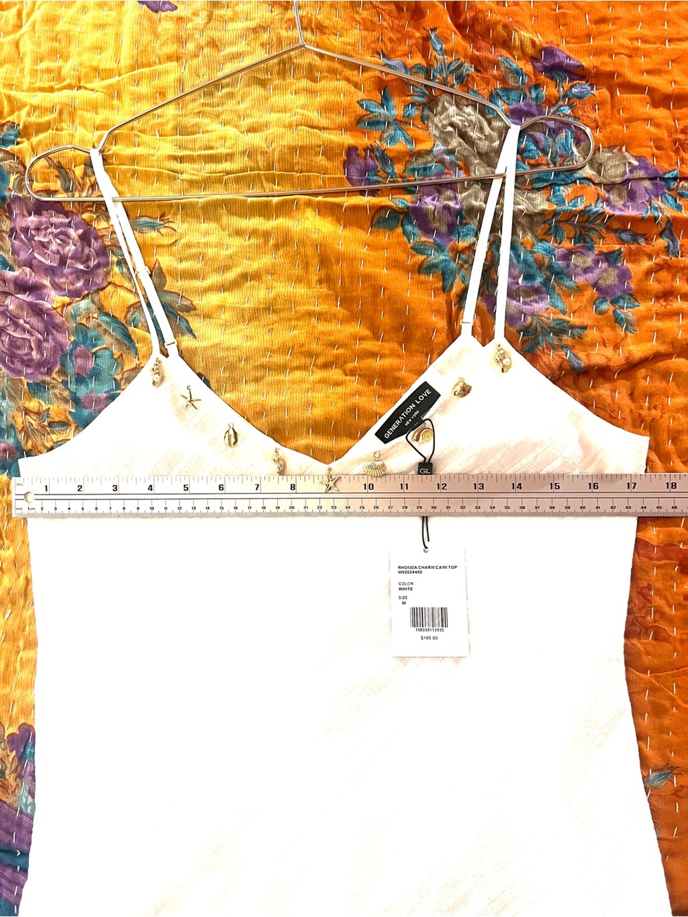 Generation Love White Embellished Spaghetti Strap Cami - Picture 5 of 12